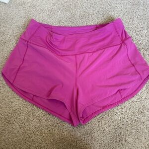lululemon athletica Magenta Athletic Shorts